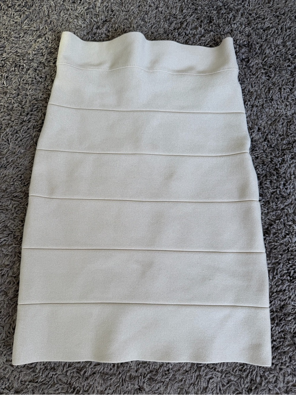 bebe Cream Bandage Midi Pencil Skirt Dress